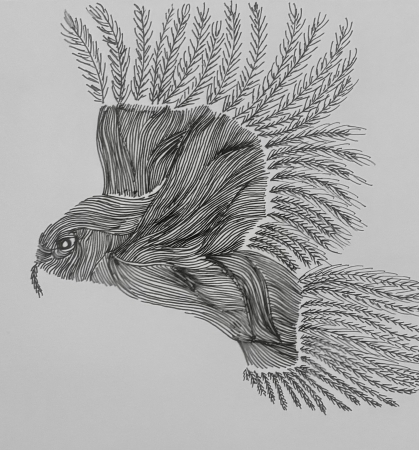 In mid-air by artist Gayathri Duriseti